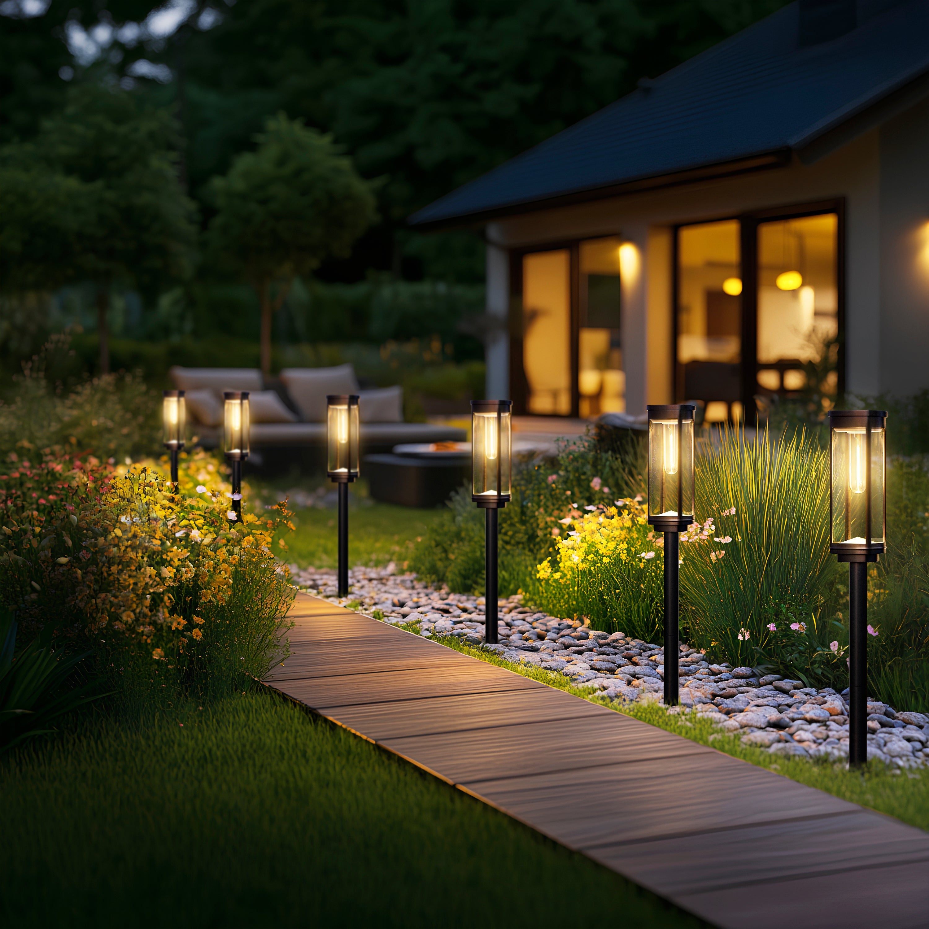 Solar Pathway Lights | Outdoor Garden Stake Lamps