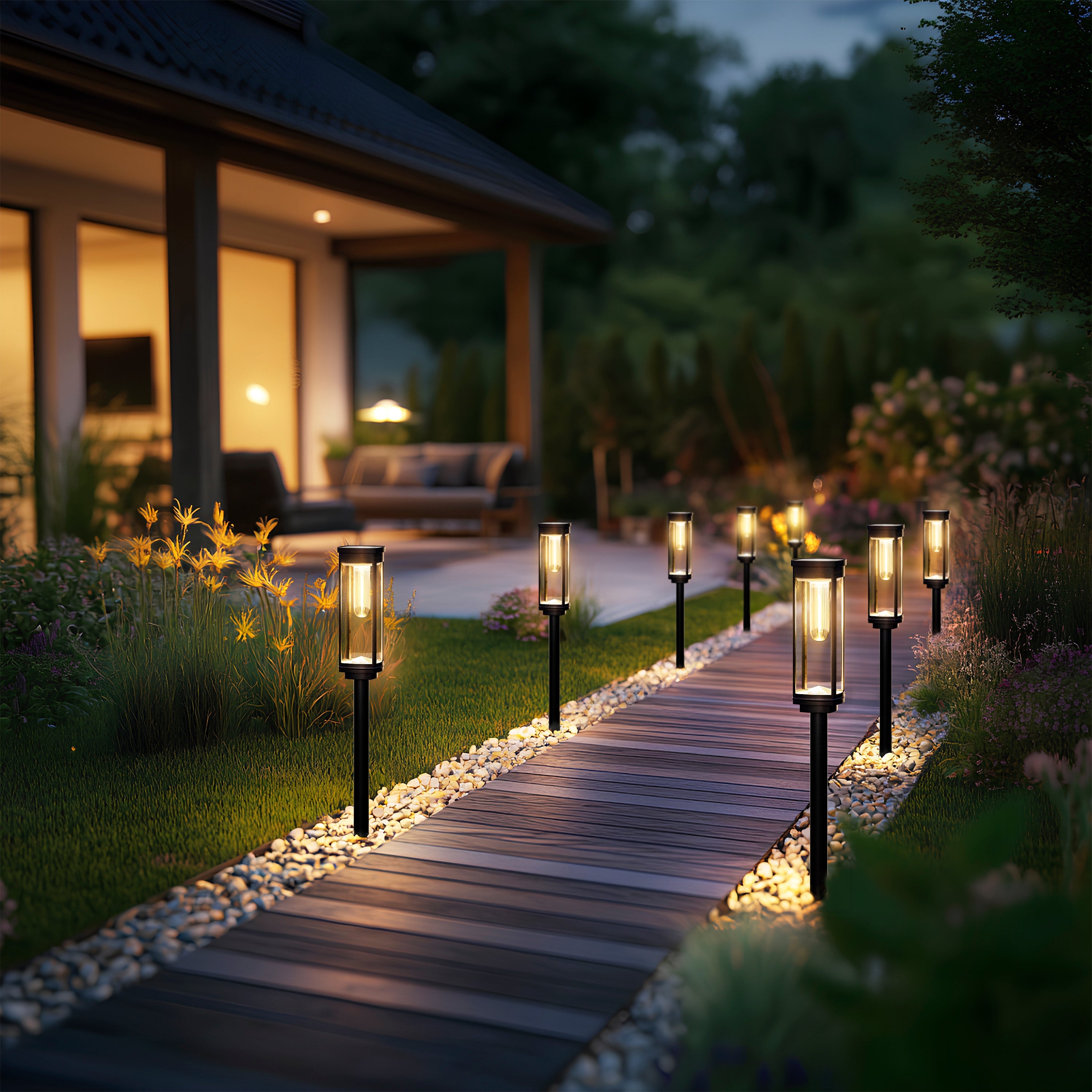 Solar Pathway Lights | Outdoor Garden Stake Lamps