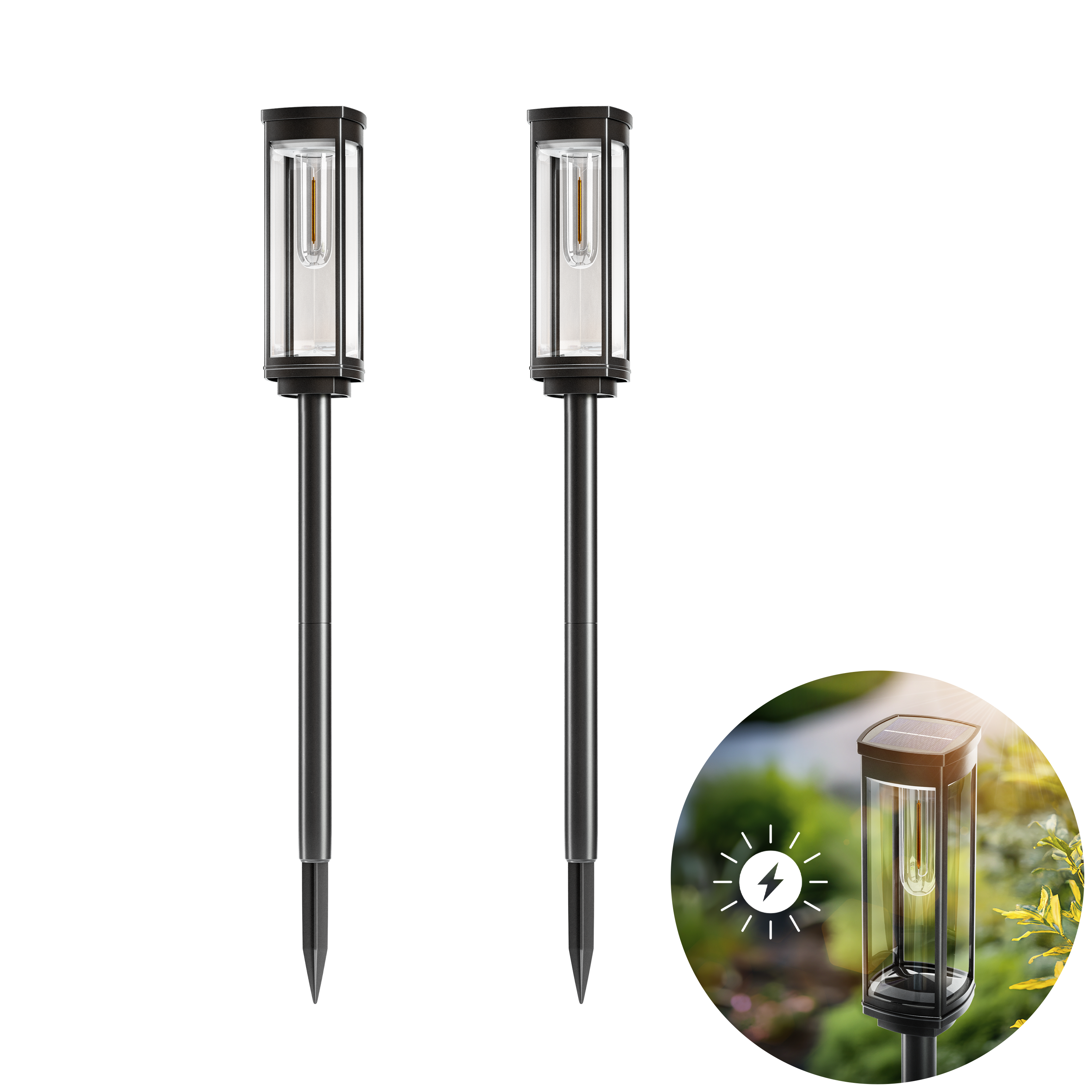 Solar Pathway Lights | Outdoor Garden Stake Lamps