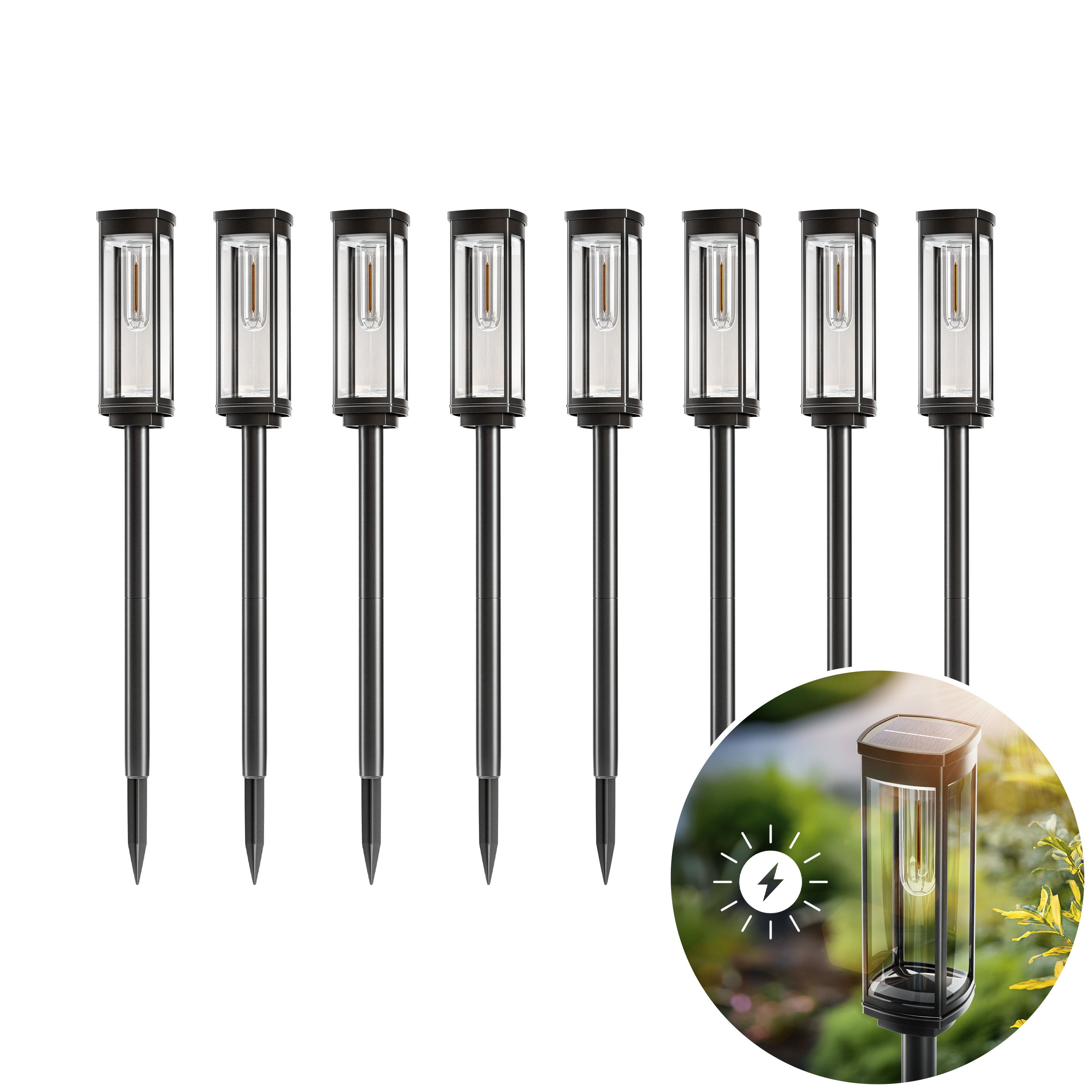Solar Pathway Lights | Outdoor Garden Stake Lamps