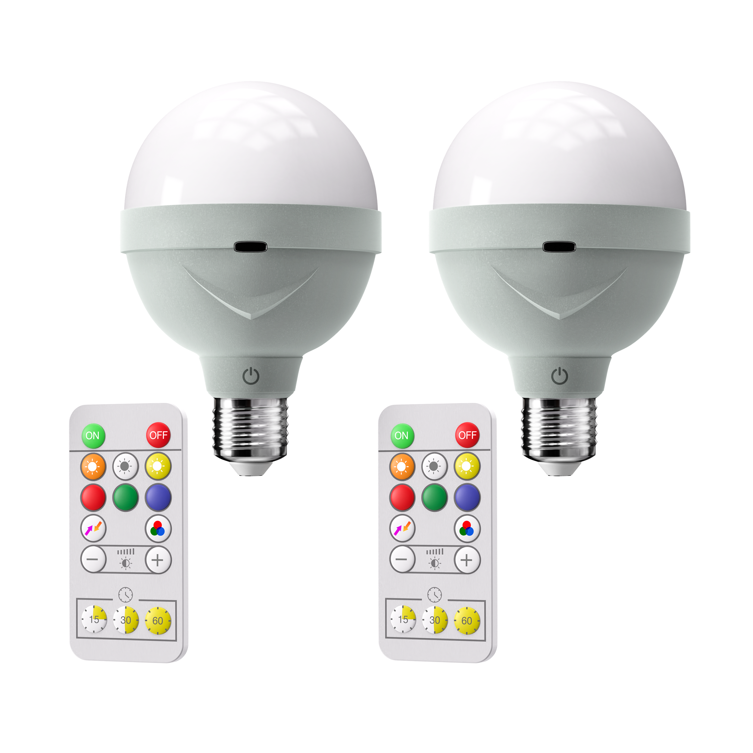 Wireless Rechargeable Smart Bulbs | For Wall Sconces, Set of 2