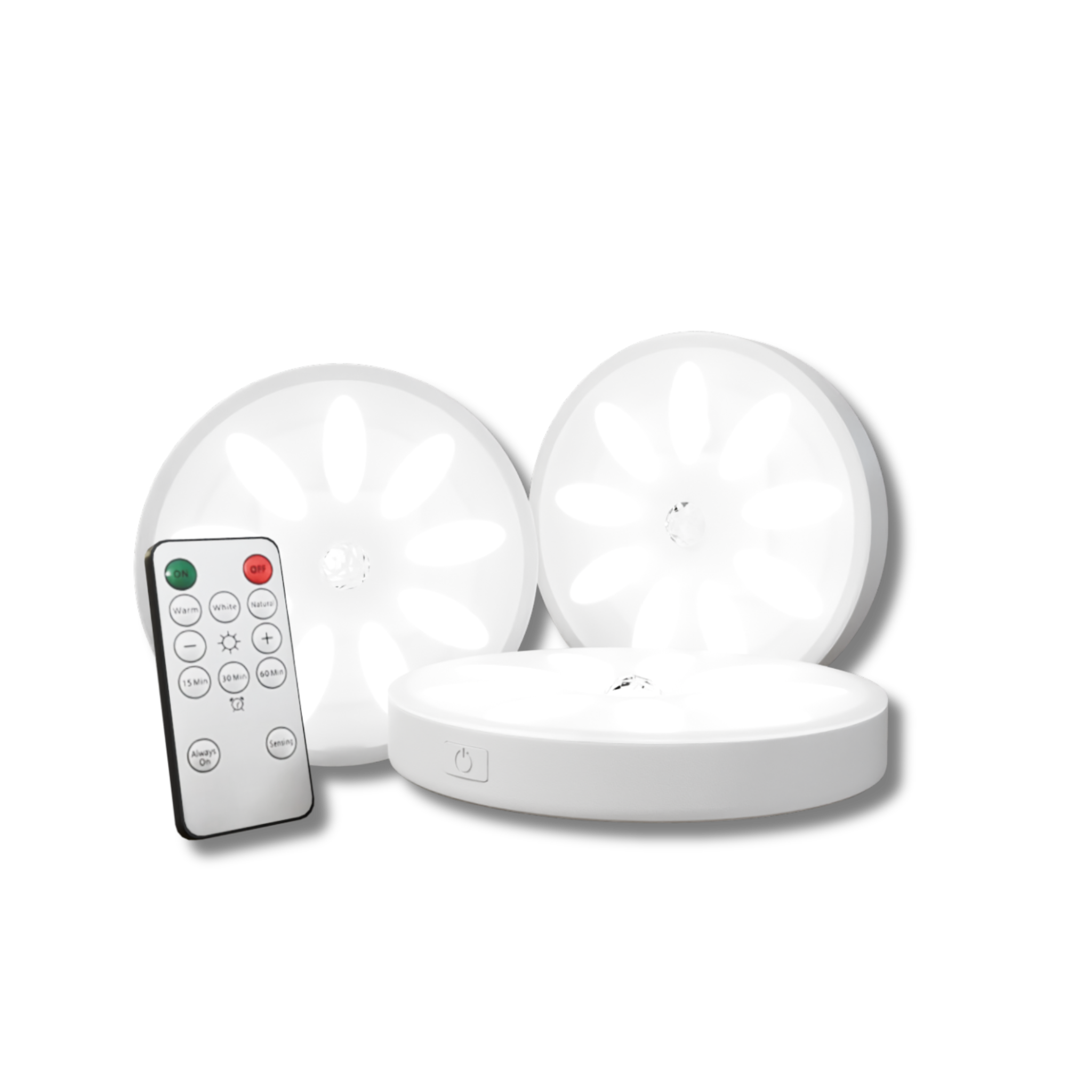 Wireless Motion Sensor Under Cabinet Lights | Set of 3, Rechargeable LED