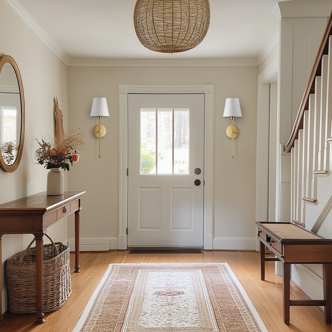 Wireless Wall Sconces | Set of 2, No Hardwiring Required
