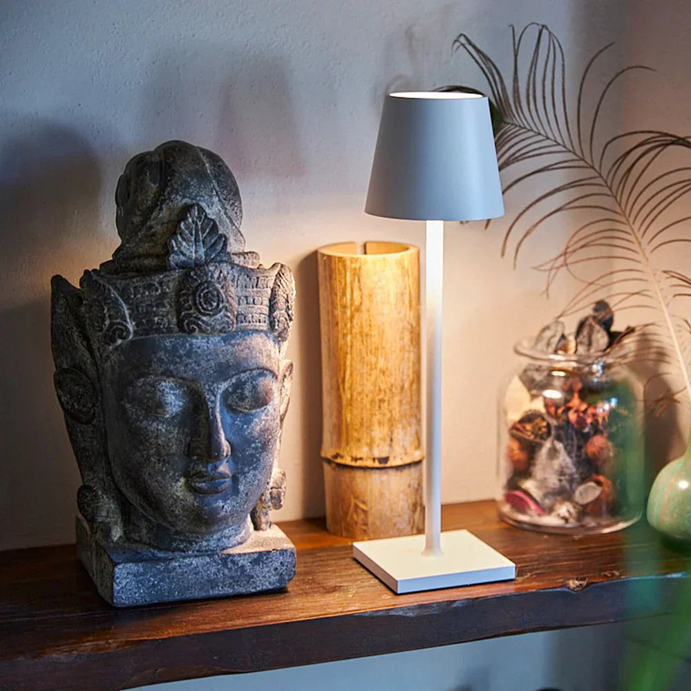 Wireless LED Table Lamp | Rechargeable, Dimmable, IP65 Aluminium