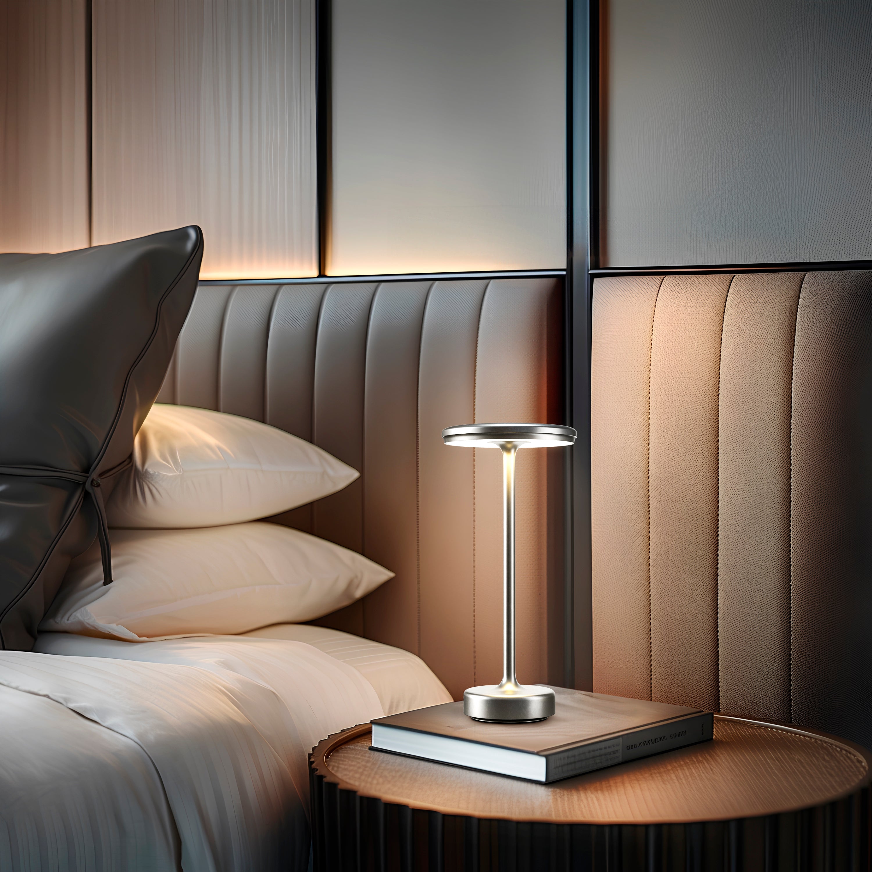 Wireless LED Table Lamp | Dimmable, Rechargeable, Indoor & Outdoor