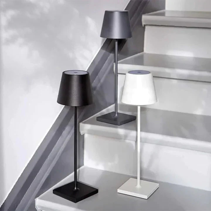 Wireless LED Table Lamp | Rechargeable, Dimmable, IP65 Aluminium