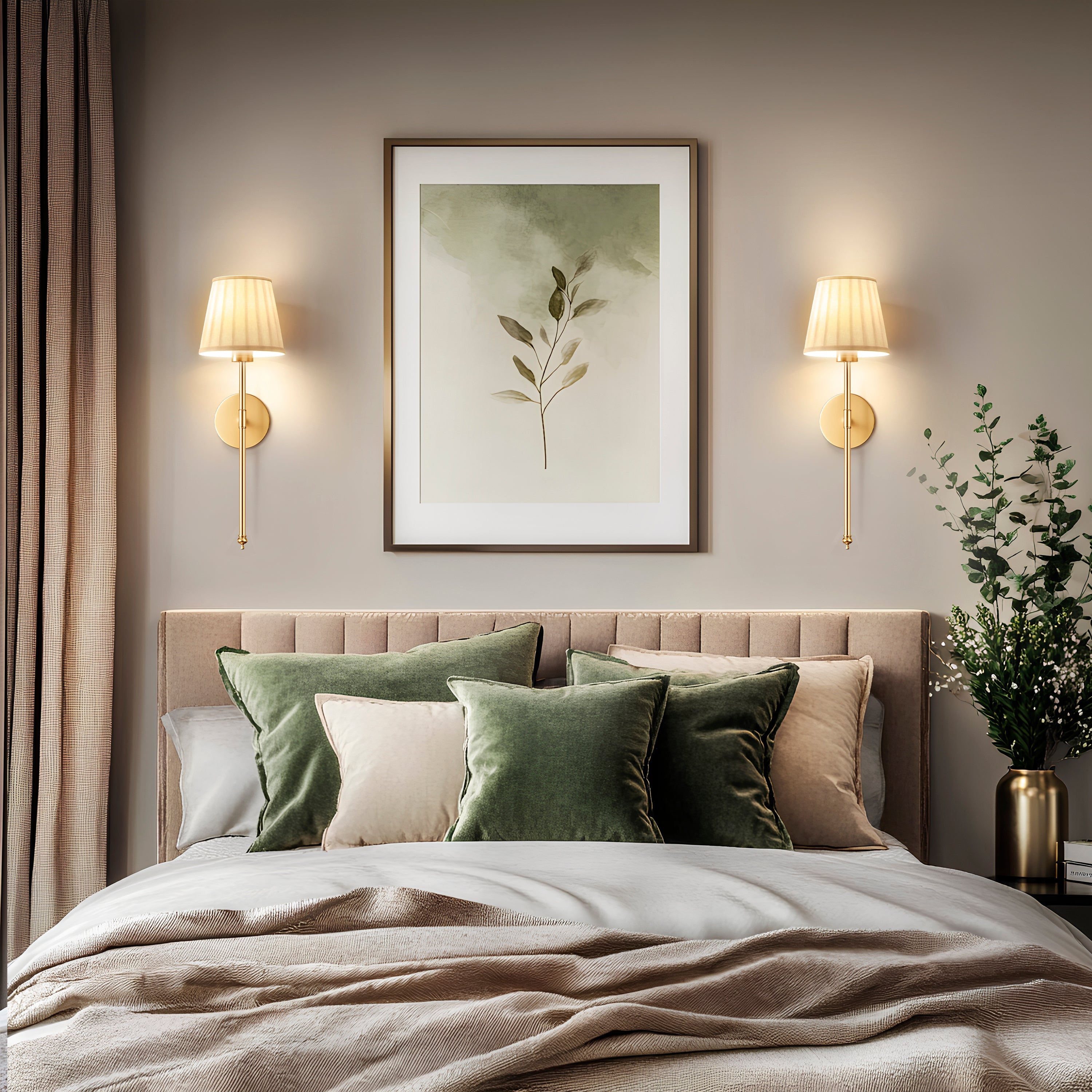 Pleated Lamp Shades for Wall Sconces | Set of 2
