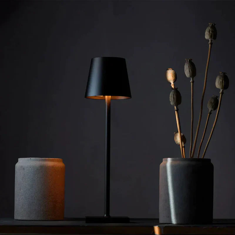 Wireless LED Table Lamp | Rechargeable, Dimmable, IP65 Aluminium