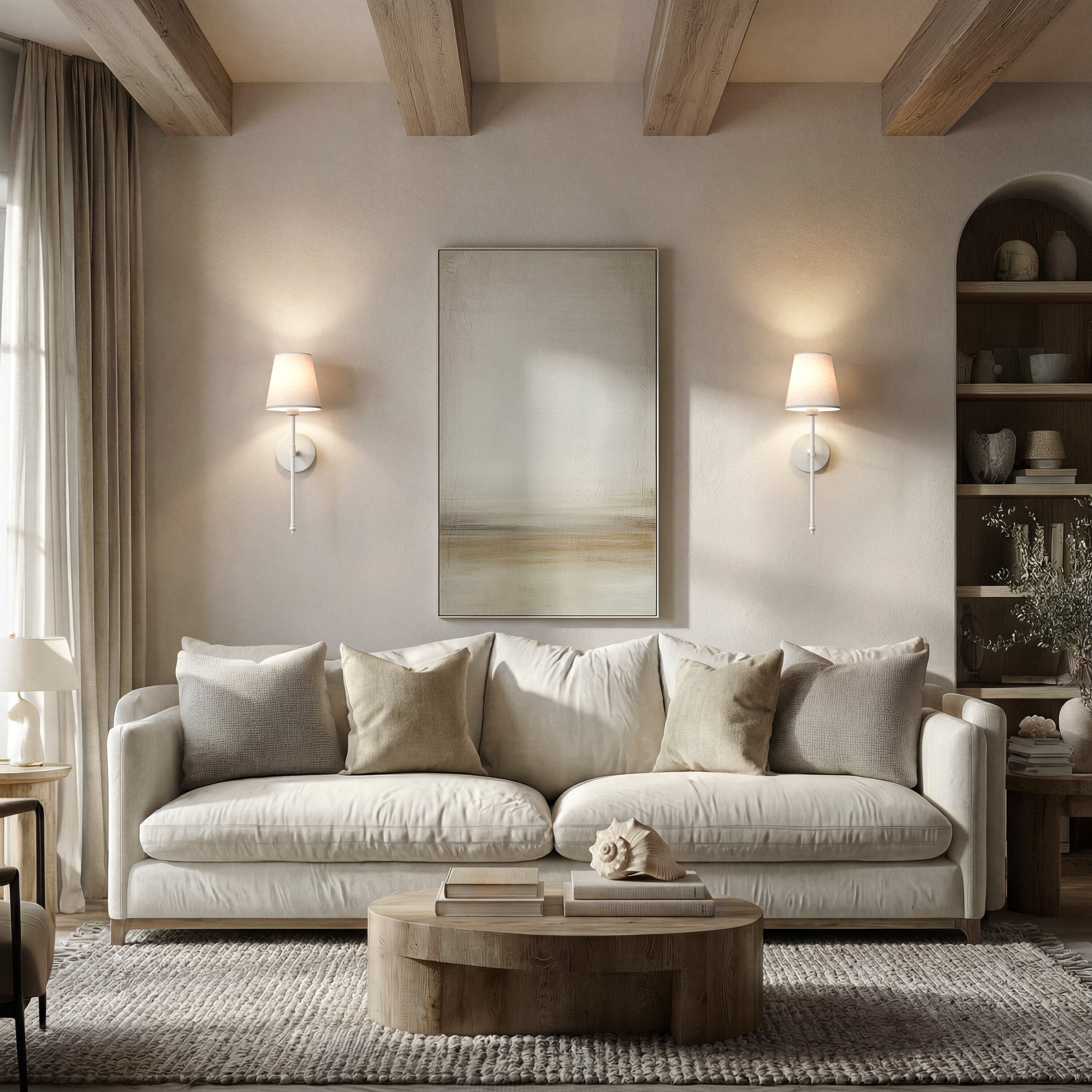 Wireless Wall Sconces | Set of 2, No Hardwiring Required